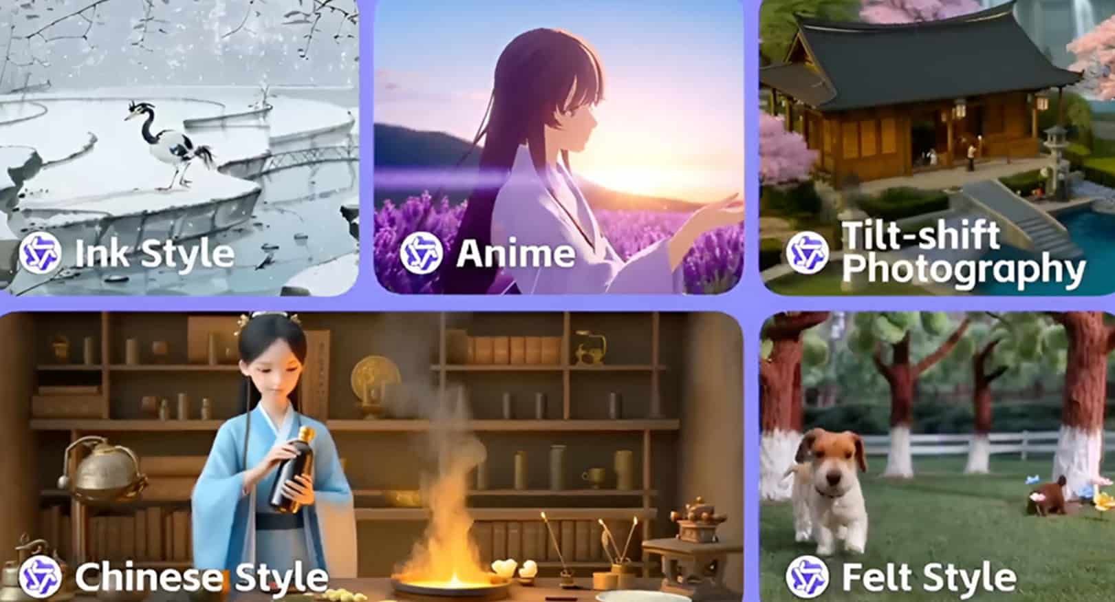 Diverse Visual Style Templates