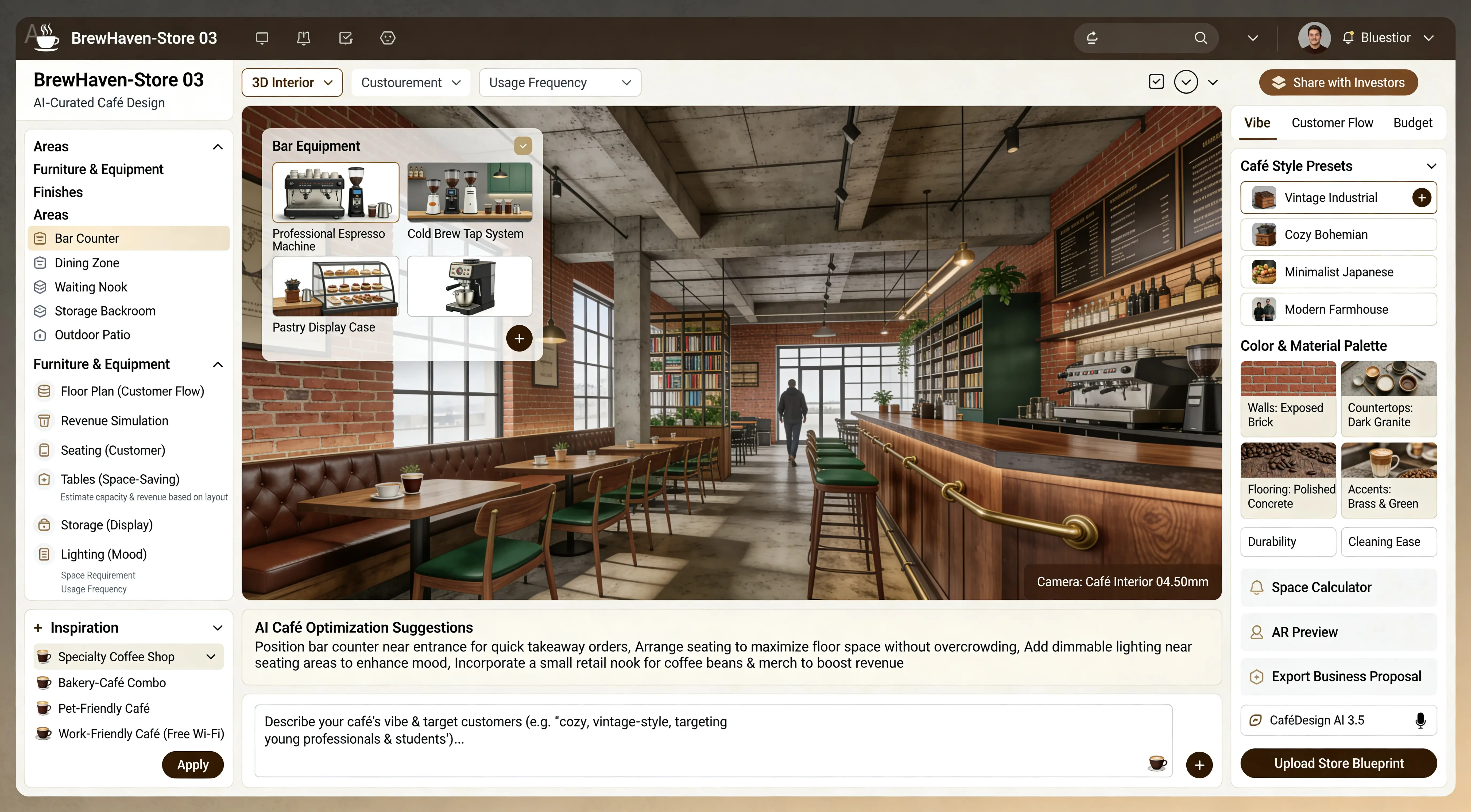 Cafe design tool promo